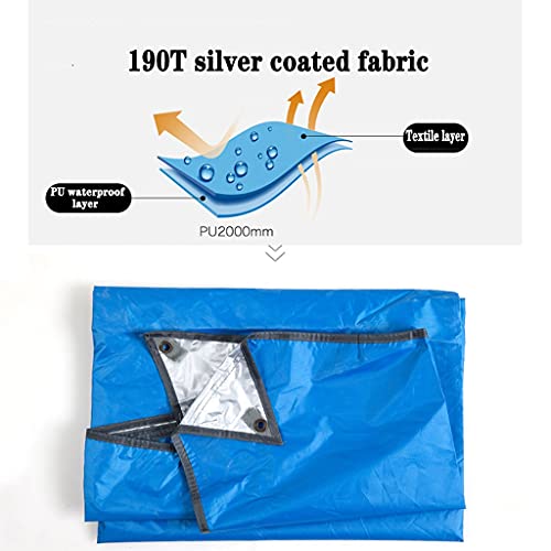 Toldo de camping para hamaca lona impermeable con postes suelo refugio 6