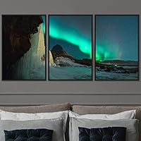 3 Piece Framed Canvas Wall Art Astronomy & Space Canvas Prints Home Artwork Decoration for Living Room,Bedroom - 16