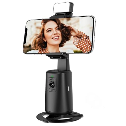 Yüz takipli gimbal telefon sabitleyici; 360° video, canlı yayın, akıllı tripod direk bağlantısı