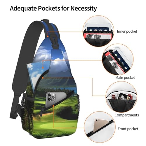 Bolso pequeño tipo sling para senderismo y viaje miniatura 4