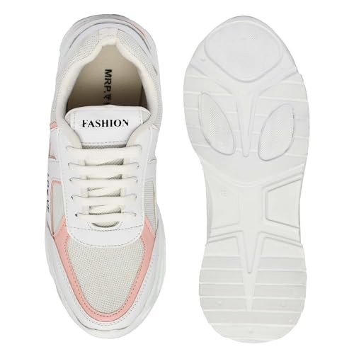 Image of SUSON Women's Synthetic Leather Sneakers Shoes