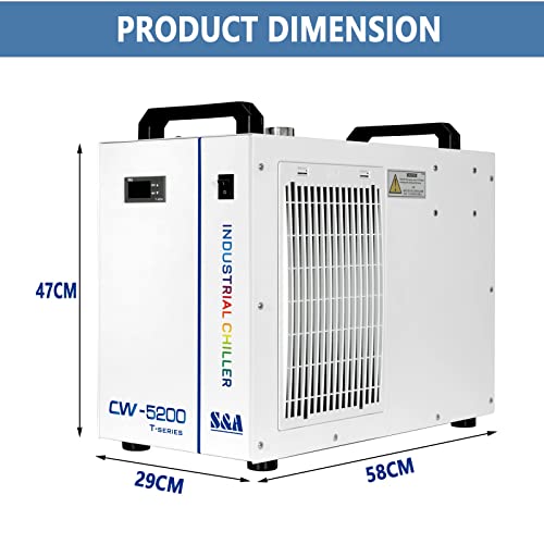 S&A Industrial Water Chiller closeup with ergonomic handle