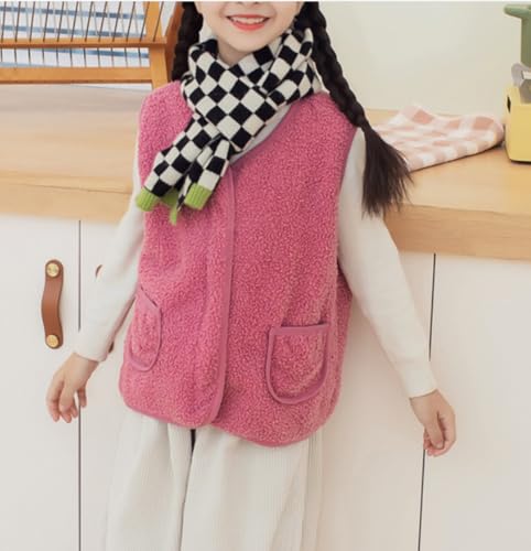 Image of Toddler Boys Girls Sherpa Fleece Vest Winter Gilet Fall Warm Outerwear
