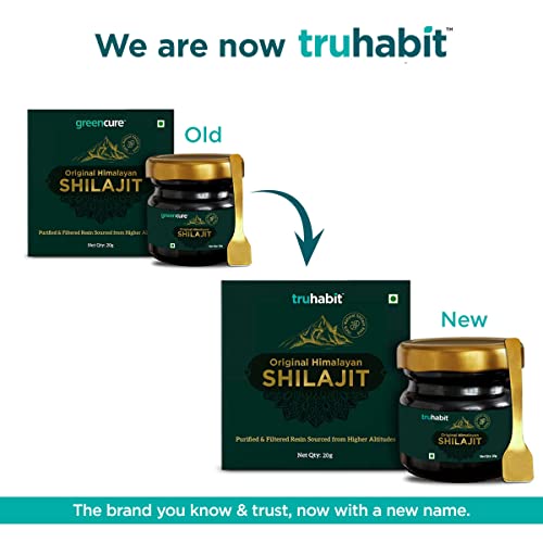 Truhabit Original Himalayan Shilajit Resin Organic Fulvic Acid Supplement(20G/ 0.7Oz), Natural Shilajit Pure Himalayan Organic, Tested For Purity & Potency, Authentic Pure Shilajit Oil For Men & Women #TOP3