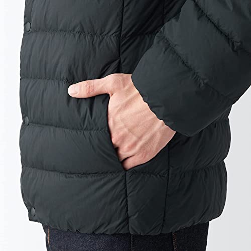 [無印良品] ジャケット 再生ナイロン軽量ノーカラーダウンジ