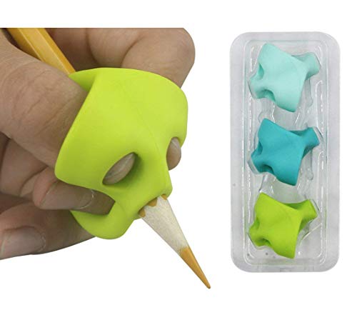 3 Pieces Pencil Grips - Children Pencil Holder Writing Aid Grip Trainer, Ergonomic Training Pen Grip Posture Correction Tool for Kid