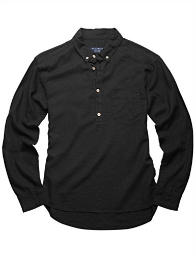 Matchstick Camicia da Uomo in Lino, a Maniche