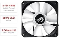 Vista 3 de ASUS ROG Strix LC 360 RGB All-in-one AIO Enfriador líquido de CPU 14.173 in Radiador, Intel 115x/2066 y AMD AM4/TR4, ventiladores PWM triples de 4