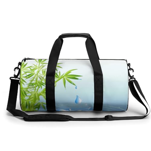 Duffel bag de sport et voyage imperméable 45cm motif gouttes d'eau