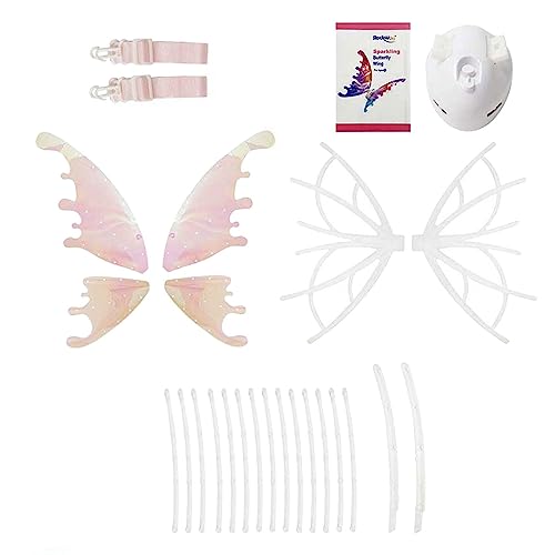Costume papillon en PVC pour fille et adulte sans lumière pour danse