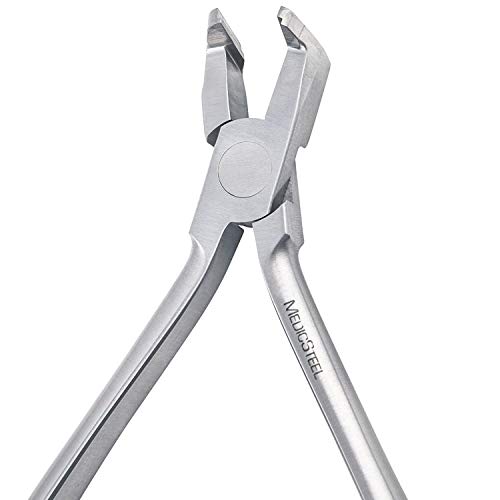 Medicsteel Universal Cut & Hold Distal End Cutter With Tc Inserts - Premium Long Handle Orthodontic Pliers - Dental Wire Cutters Hold Braces Premium Stainless Steel - 6 Inch (15 Cm) #TOP4