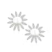 Produktbild PEARLOVE Damen Weiß Echte Süßwasser Zucht Perlen Ohrstecker Hypoallergene 925 Sterling Silber Sonnen Blume Ohrringe Muttertag Geschenk Mit Geschenkbox