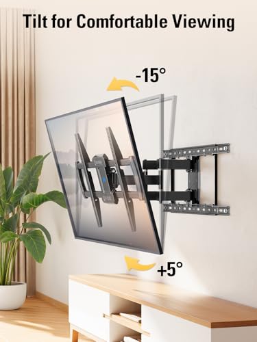 Image of Mounting Dream TV Wall Mount for Most 42-84 Inch TVs, Full Motion Wall Mount Bracket with Articulating Arms , Max VESA 600x400mm , Up to 100LBS , Fits 16 inch , 18 inch , 24 inch Studs