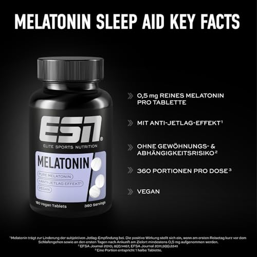 ESN Melatonin Sleep Aid, 180 Tabletten – Ansicht 3