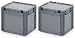 Produktbild Auer Packaging 2x Eurobehälter 40 x 30 x 33,5 mit Scharnierdeckel inkl. gratis Zollstock * 2er Set