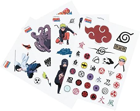 Grupo Erik Naruto Waterproof Reusable Stickers Pack of Anime Stic...