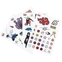Grupo Erik Pegatinas Naruto impermeables y reutilizables.