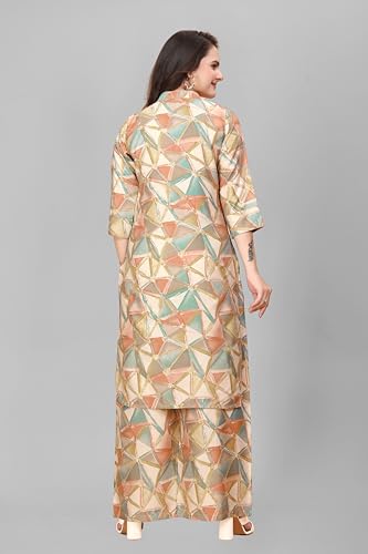 Image of Co-ord Set for Women Printed Straight Kurta with Pant