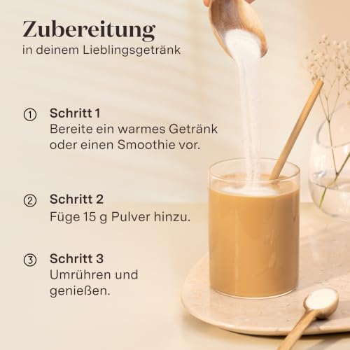 Glow25® Kollagen Pulver [2x450g] mit Vitamin C Peptide Typ 1 und 3 – Ansicht 4
