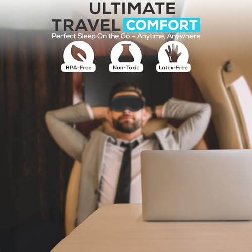 Sleepy Cloud Sleep Mask for Men and Women - Breathable 3D Cutout Blackout Eye Masks for Sleeping - Ergonomic, Lightweight, Comfortable Travel Accessories, Sleep Aid - Storage Pouch (Black) - Image 5