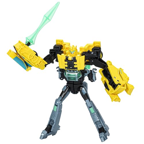 Transformers EarthSpark Cyber-Combiner, Figurines Bumblebee et Mo Malto