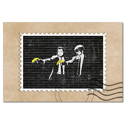 Tableau Banksy Banane Fiction 120x80cm idéal pour sublimer un loft - 2