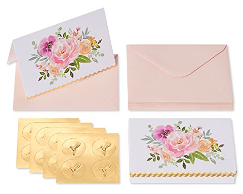 Image of Papyrus Blank Cards with Envelopes, Floral (14-Count)