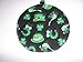 Handmade Pot Holders Heat Resistant St. Patrick's Day Irish Double Insulated Quilted Hot Pads Trivets 9 Inches Round Black with Shamrocks Cotton