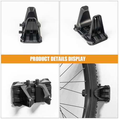Rangement intérieur de vélo sur support mural en silicone noir - 7