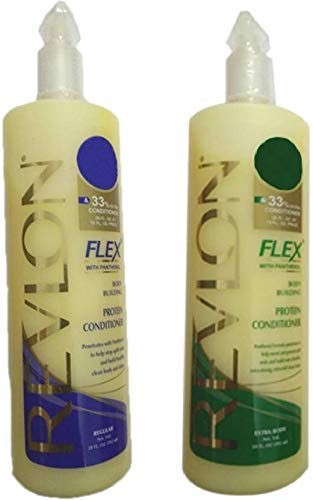 1 REVLON FLEX REGULAR PROTEIN CONDITIONER 592 ML+1 REVLON FLEX EXTRA BODY PROTEIN CONDITIONER 592 ML