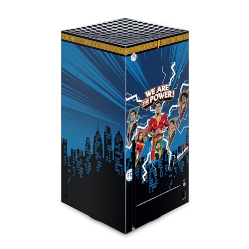 Protection Vinyle Xbox Series X Shazam pour Éviter les Rayures de Console