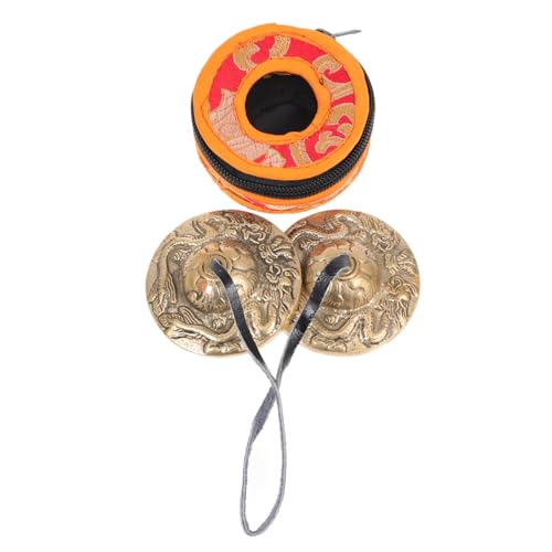 ULDIGI Practical Meditation Chime Brass Ringing Bell Perfect for Buddhist Ceremony Random Color