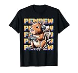 Photo Gallery carino gioco capybara pew video gioco per ragazzi uomini bambini adolescenti maglietta Photo Gallery carino gioco capybara pew video gioco per ragazzi uomini bambini adolescenti maglietta