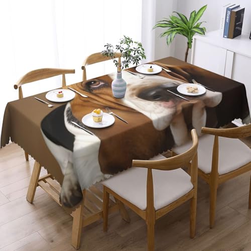 Nappe rectangulaire rustique Basset 137x183 cm lavable et imperméable - 3