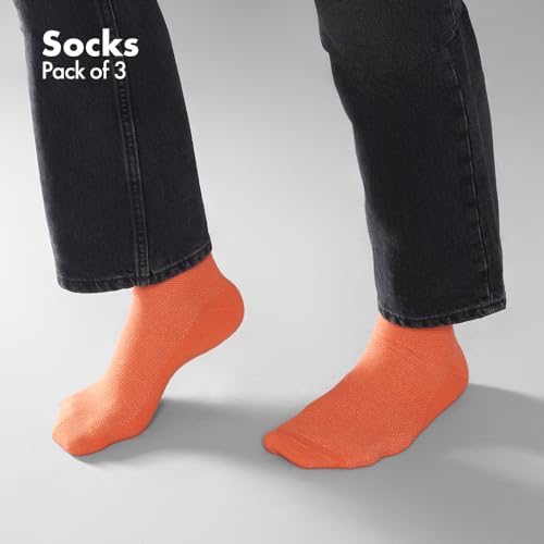 HexaFun Unisex Socks | 100% Organic Cotton | Soft, Breathable & Skin-Friendly | Bold Solids Colors | Free Size | Multipacks2