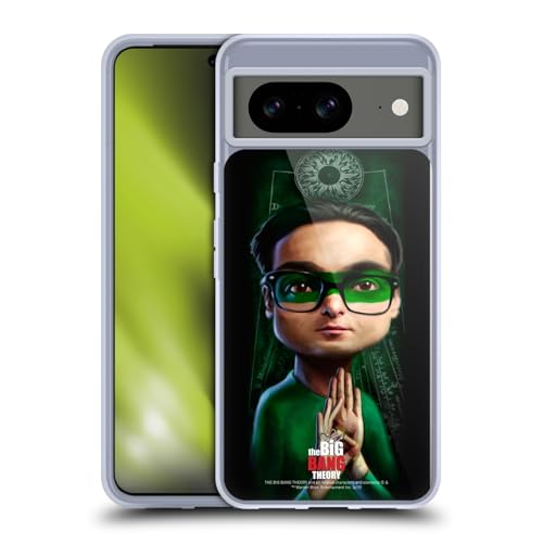 Head Case Designs Licenciado Oficialmente The Big Bang Theory Leonard Hofstadter Caricatura Funda de Gel [Protección de Grado Militar] Compatible con Google Pixel 8 Y Compatible con MagSafe