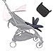 Reposapiés para carrito de bebé, extensión para piernas, accesorio para cochecito de bebé, tabla plegable y ligera de 8.2 pulgadas, de color negro