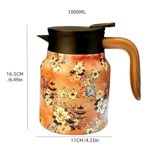 Jarras térmicas para té y café de 33.8 onzas con dispensador de bebidas e infusor de acero 6