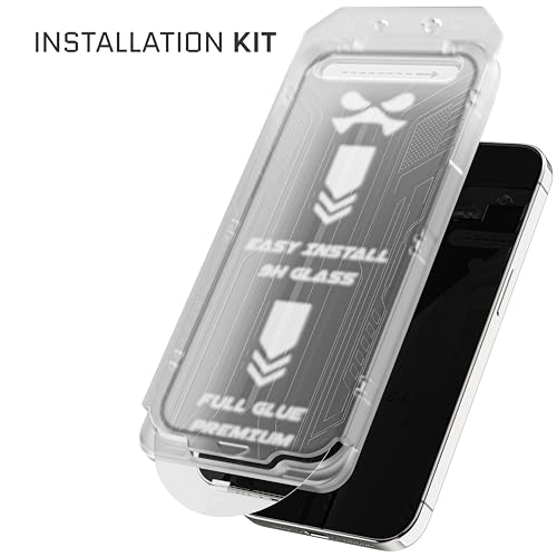 Image of Ghostek 2Pack Screen Protector for iPhone 16 Pro Max, Full Coverage Tempered Glass Film, 9H Hardness, Easy Installation, HD Clear Glass Protector for Apple iPhone 16 Pro Max (6.9-Inch, Clear)