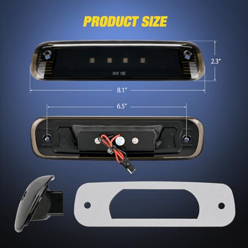Image of Nilight Third Brake Light for Jeep Cherokee 1997 1998 1999 2000 2001