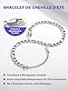 Richsteel Bracelet de Cheville Femme Acier Inoxydable Cheville Chaine Maille 6mm Figaro 3 en 1 Réglable 25+5 cm Bijoux pour Pied Vacance l'Été Plage la Mer pour Femmes Fille #3