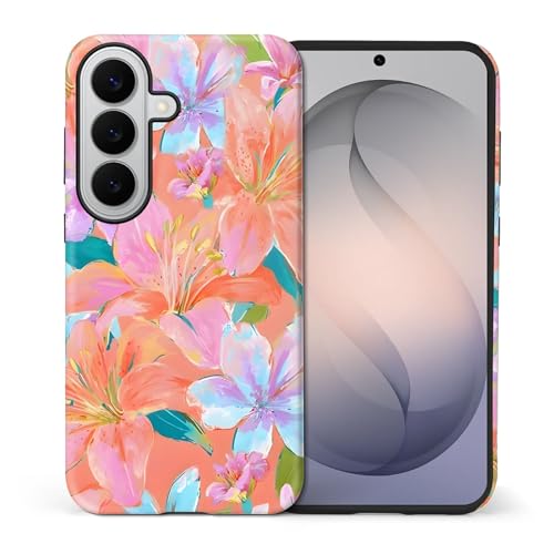 Coque Samsung Galaxy S26 floral lys tropical : le cadeau idéal givré pour fille et femme