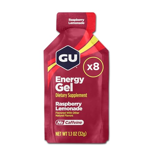 GU Energy Original Sports Nutrition Energy Gel, 8-Count, Vegan, Gluten-Free, Kosher, and Dairy-Free...
