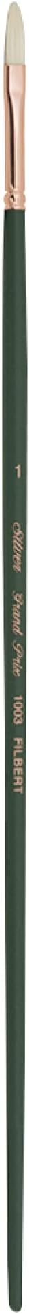 Silver Brush 1003-1 Grand Prix Filbert Long Handle, Hog Bristle, Dark Green, 30x1x1 cm