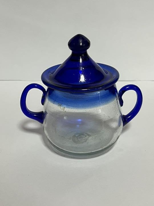 琉球ガラス　ミルクピッチャー シュガーポット　2点セット レトロ 琉球ガラス ミルクピッチャー テーブルウェア ミルクピッチャー