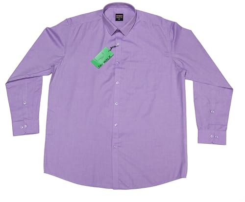 Image of Cotton Blend Formal Shirt for Men | Full Sleeve, Regular Fit, Button Down, Palin & Stylish Collared Neck | Breathable Lightweight Fabric for Office, College Meetings & Gathering