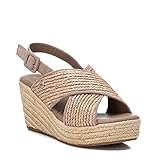 Suela antideslizante Refresh 79784, Sandalias con cuña Mujer, Taupe, 40 EU