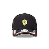 Material: 100 % Polyester PUMA Ferrari - Offizielle Formel 1 Merchandise 2021 Kollektion - Damen und Herren - Italian Cap - Cap - Schwarz - One Size