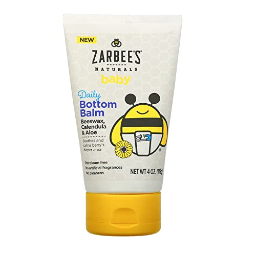 Image of Zarbee's Naturals Baby Daily Bottom Balm with Beeswax, Calendula & Aloe, 4 Ounce