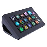 TreasLin ストリームドック ストリームコントローラーデッキ - 6 つのカスタマイズ可能な LCD マクロキーで、OBS、Twitch、YouTube におけるアクションをトリガー - コンテンツクリエイター、ストリーミング、ゲーム向け - PC と Mac に対応 - HSV293S ブラック